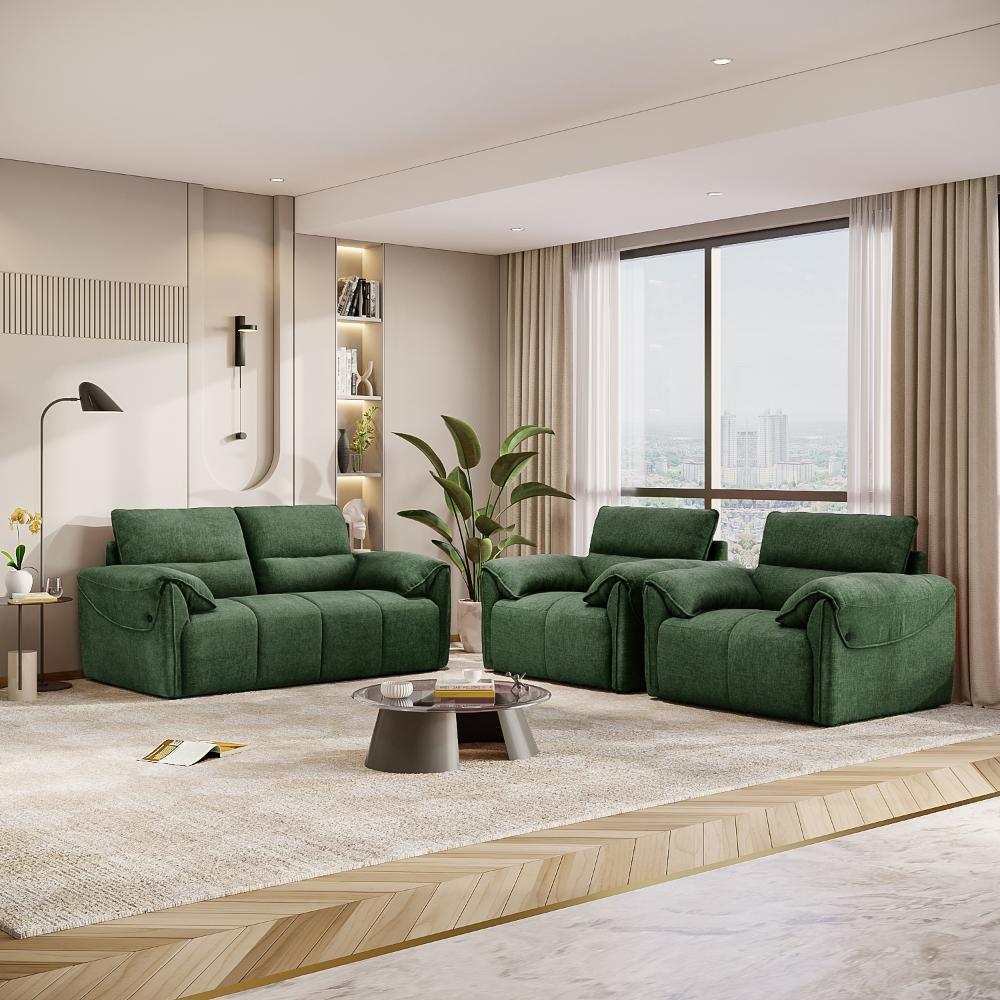 Wakefit Naxos Sofa Set (2+1+1) Seater
