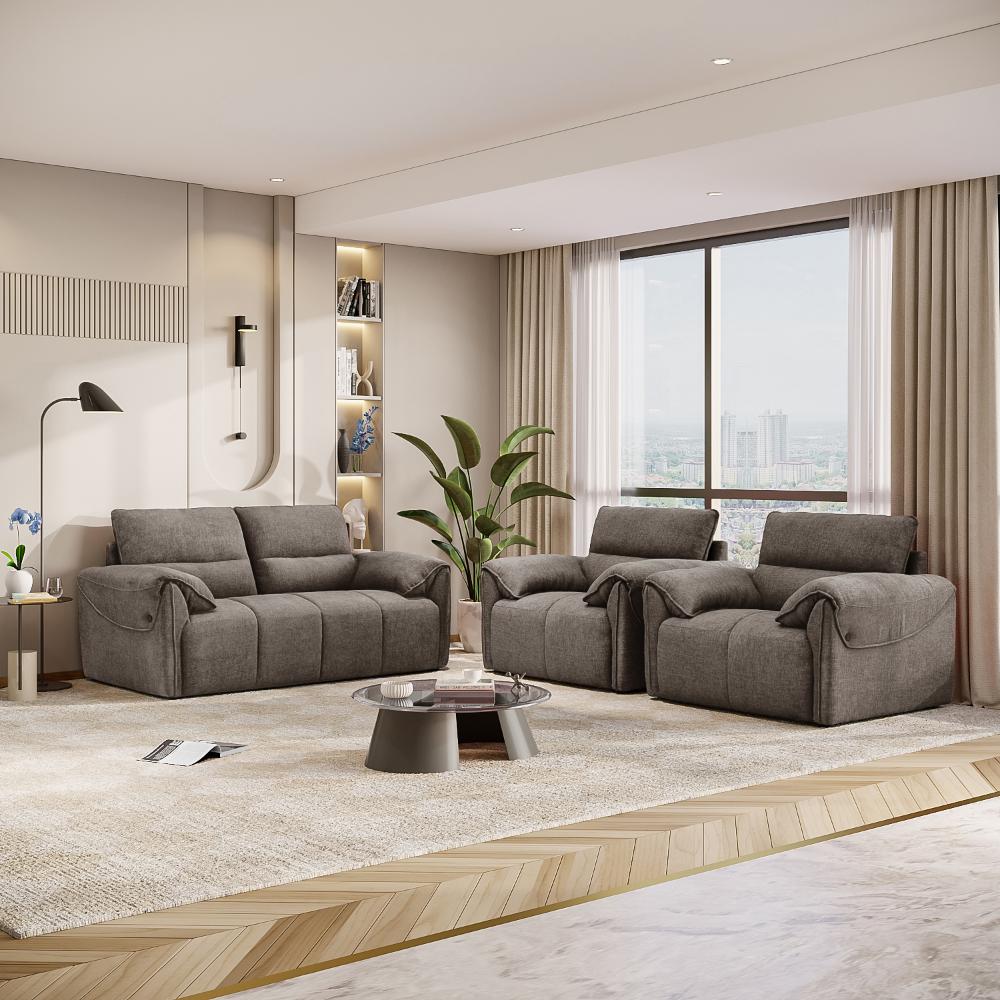Wakefit Naxos Sofa Set (2+1+1) Seater