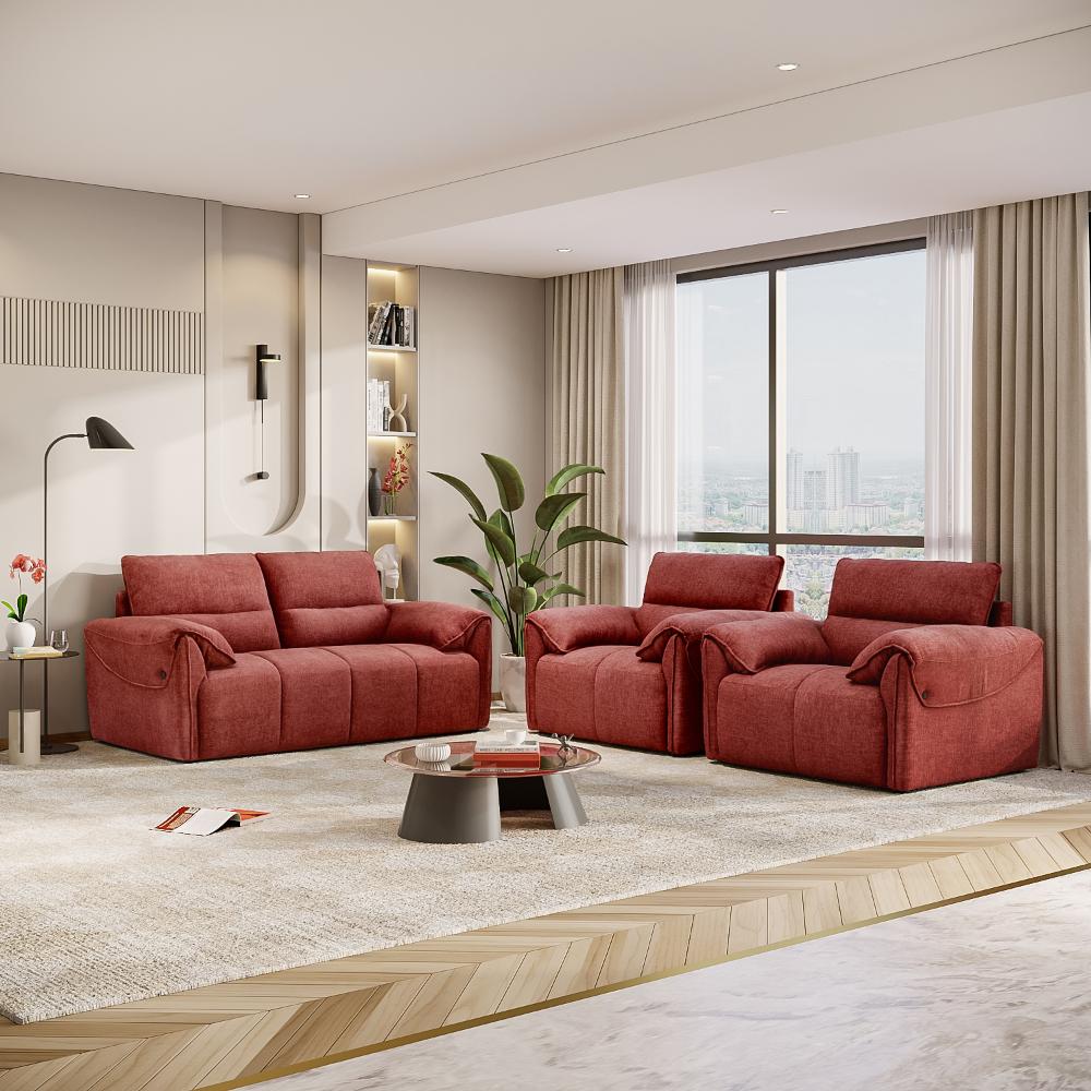 Wakefit Naxos Sofa Set (2+1+1) Seater