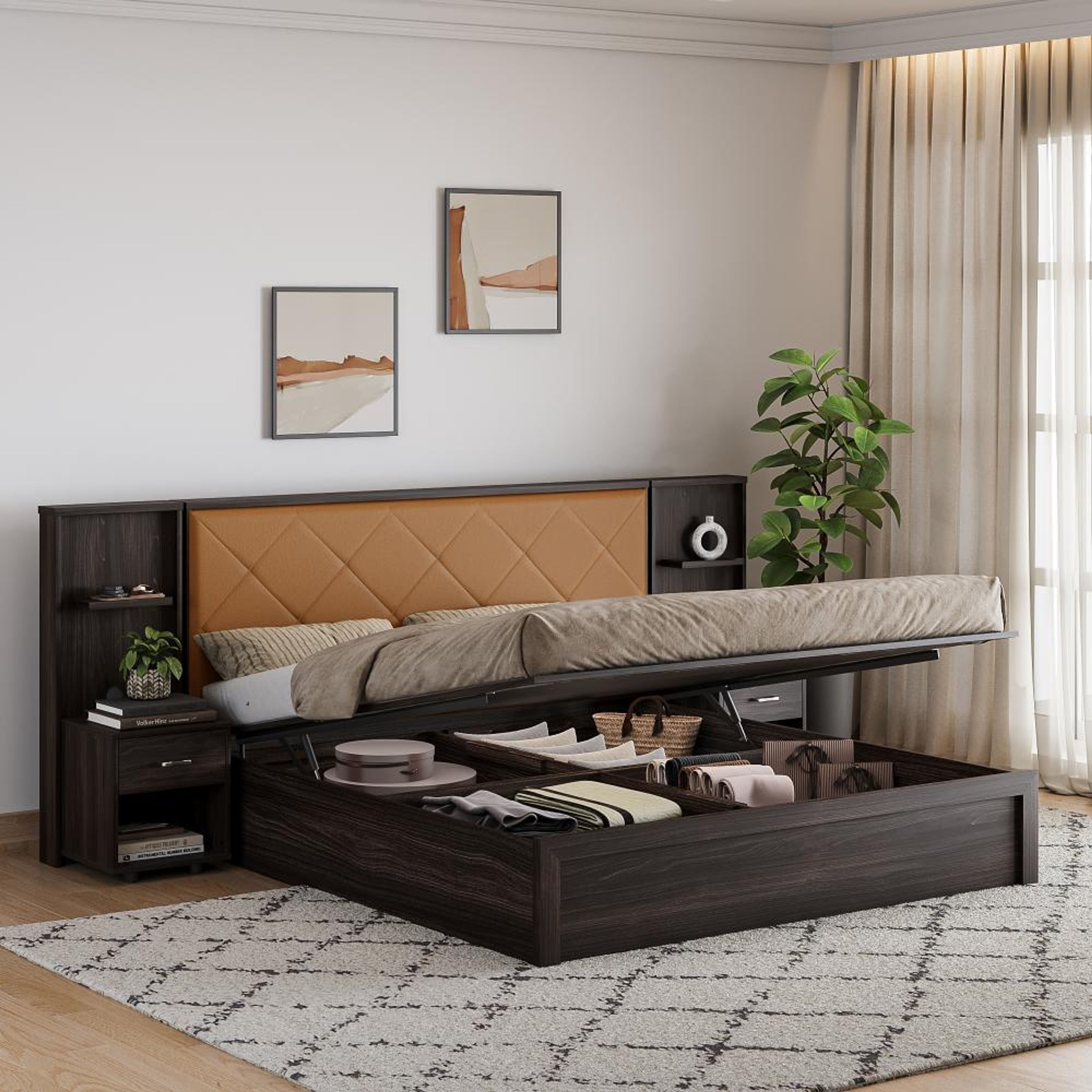 Buy Engineered Wood Bed Noctis Online At Best Price In India Wakefit