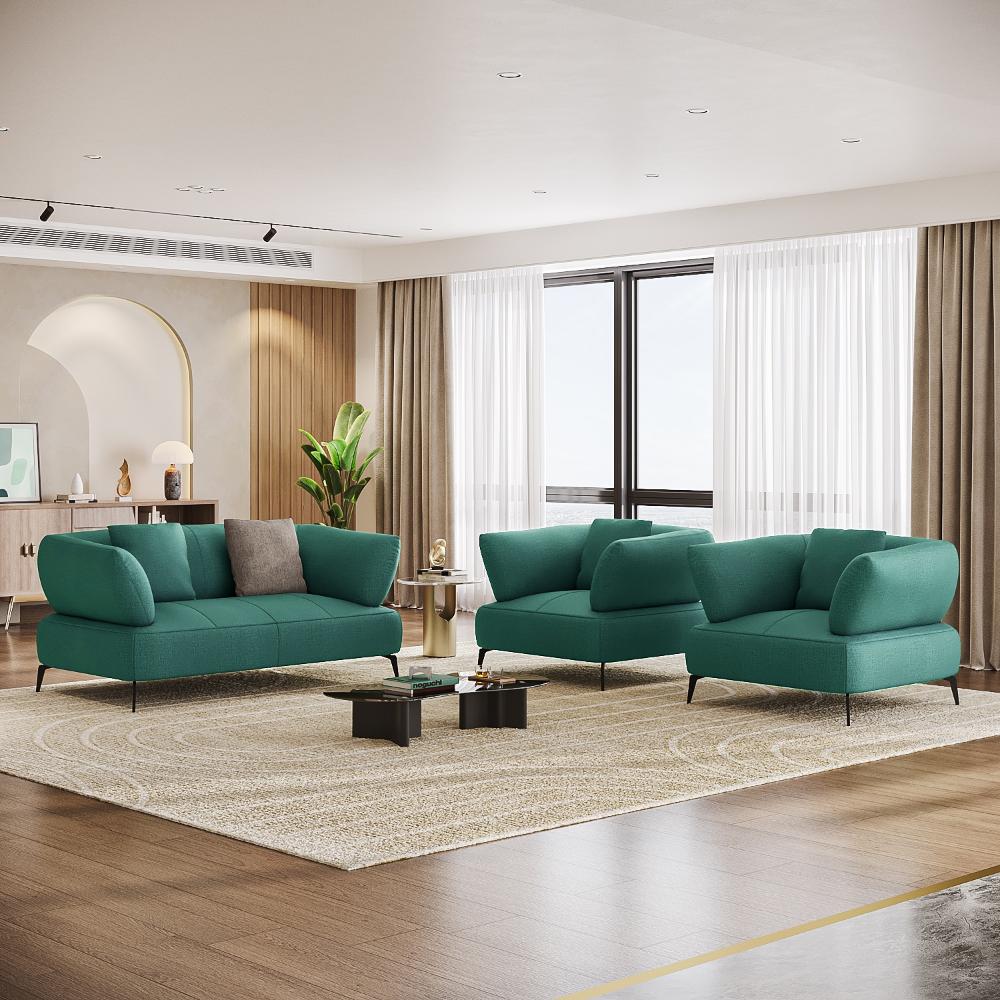 Wakefit Nauru Sofa Set (2+1+1) Seater