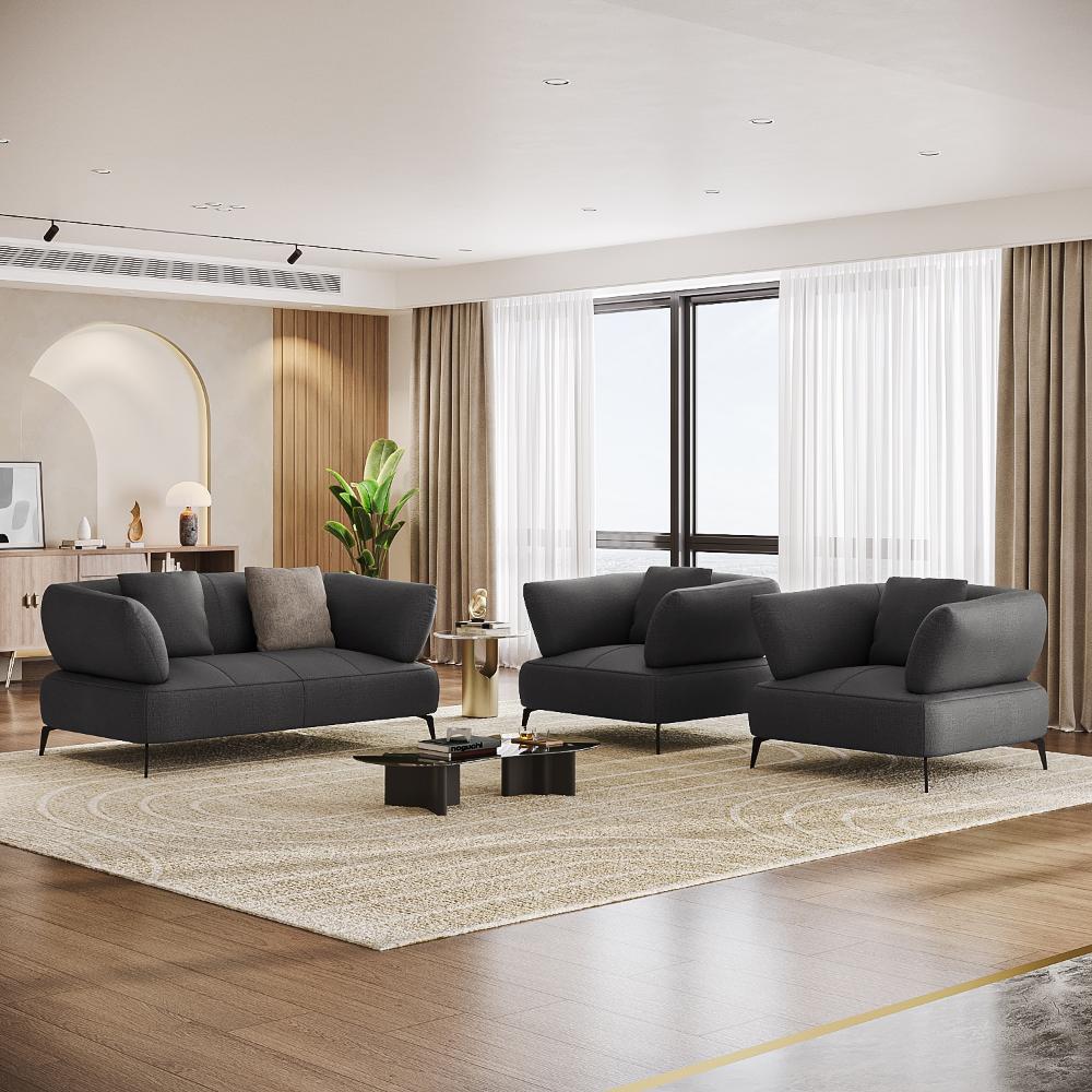 Wakefit Nauru Sofa Set (2+1+1) Seater