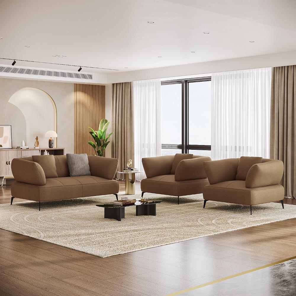 Wakefit Nauru Sofa Set (2+1+1) Seater