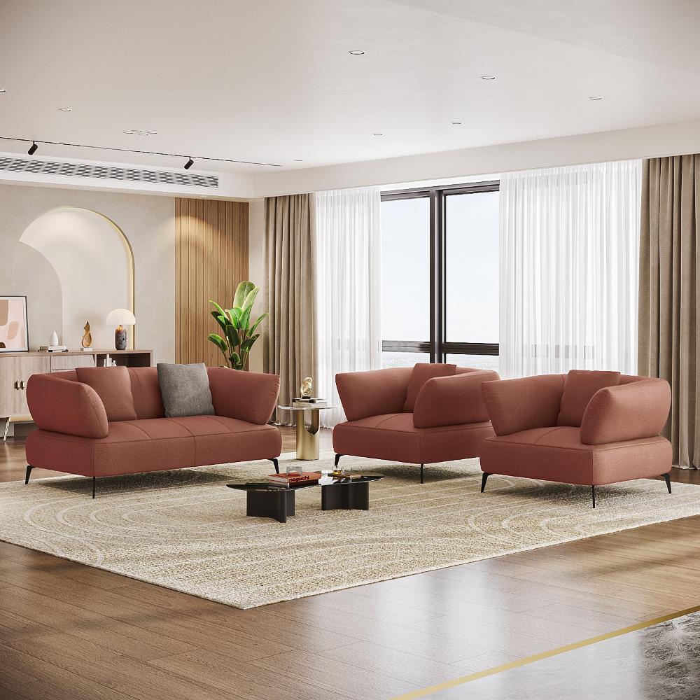 Wakefit Nauru Sofa Set (2+1+1) Seater