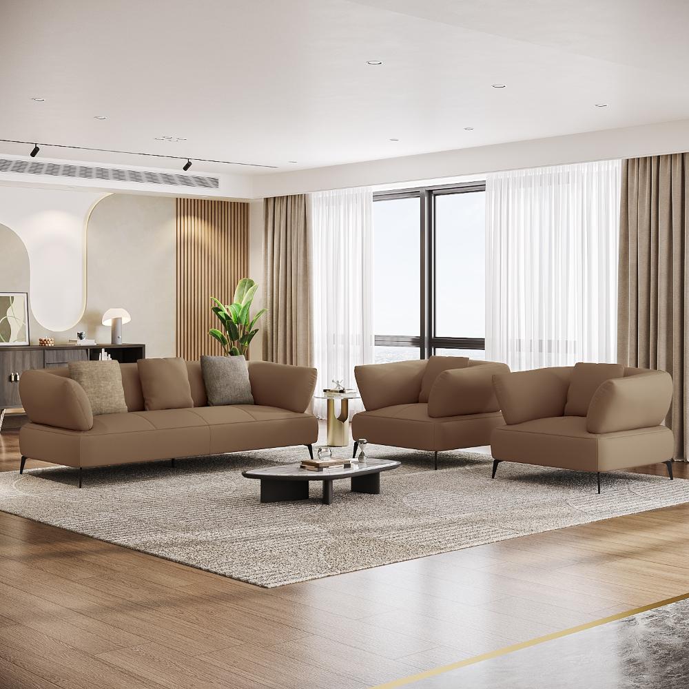 Wakefit Nauru Sofa Set (3+1+1) Seater