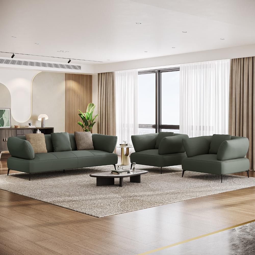 Wakefit Nauru Sofa Set (3+1+1) Seater
