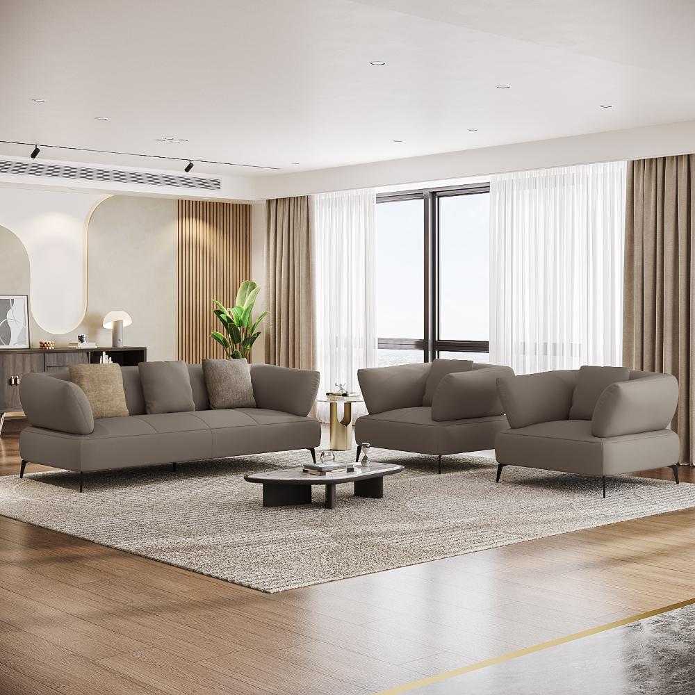 Wakefit Nauru Sofa Set (3+1+1) Seater