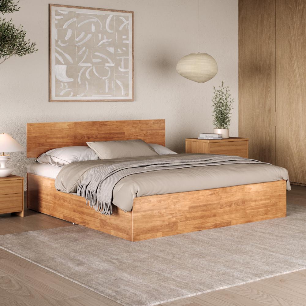 Wakefit Rico Solid Wood King Size With Storage Bed