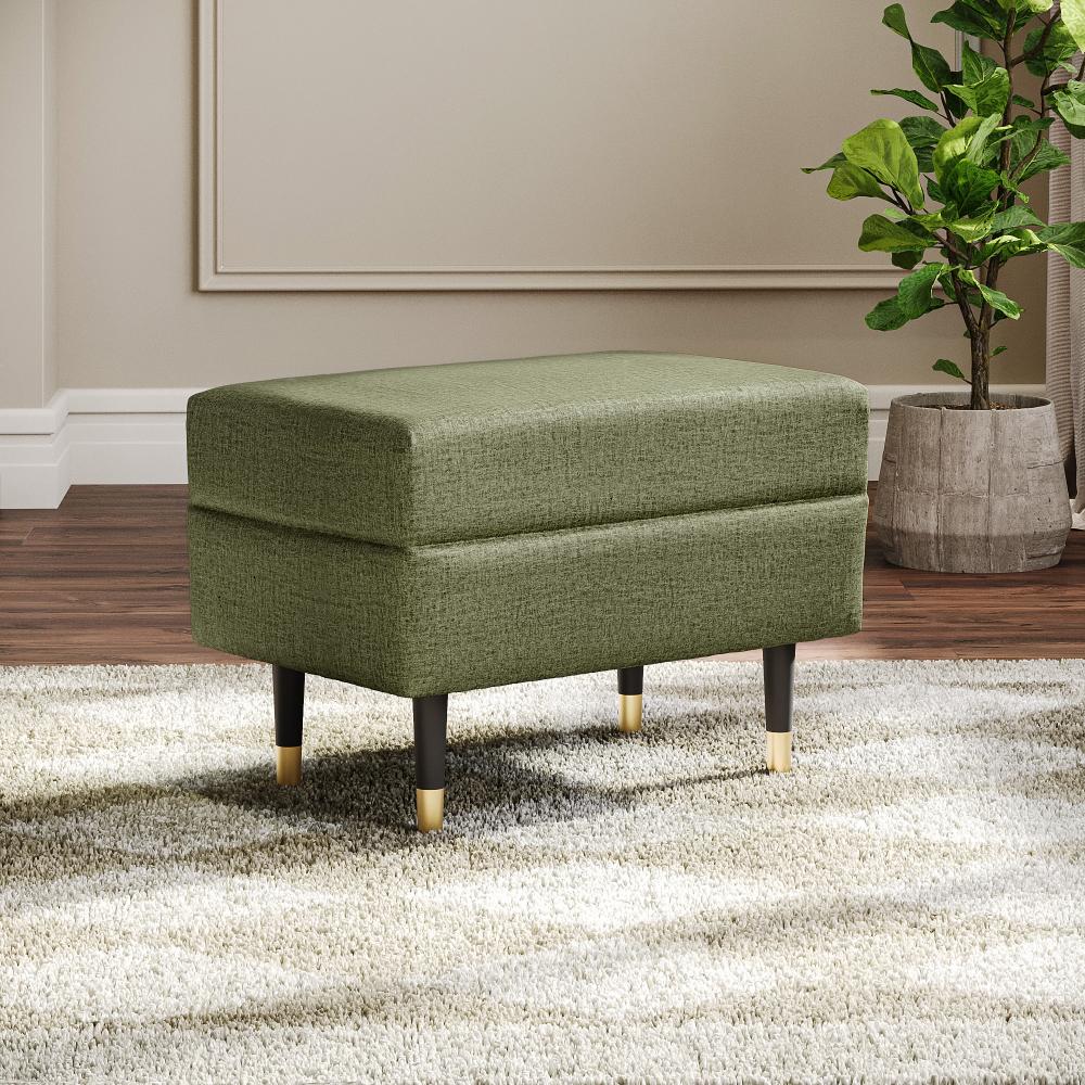 Wakefit Nicco Ottoman - Reflection Green