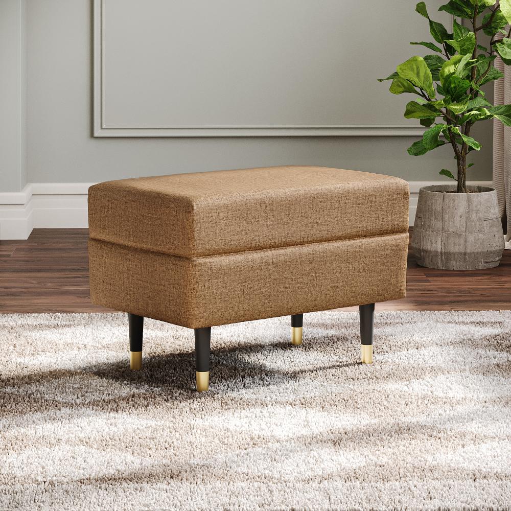 Wakefit Nicco Ottoman - Reflection Mocha Brown