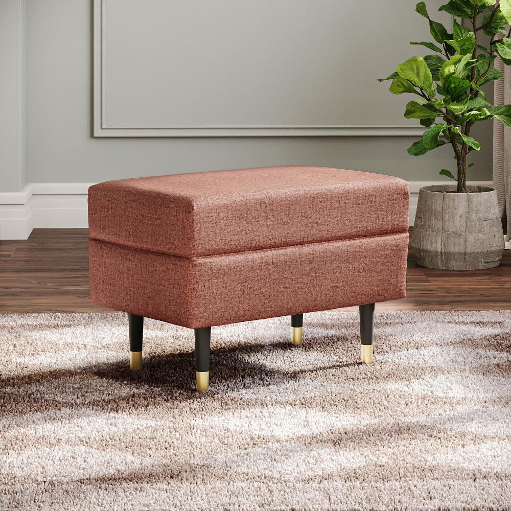 Wakefit Nicco Ottoman - Reflection Rose Brown