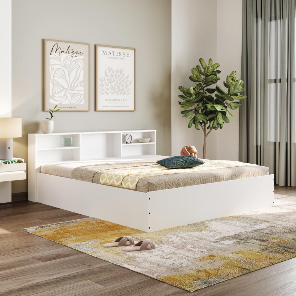 Wakefit Petra Headboard Storage - King size - Frosty White