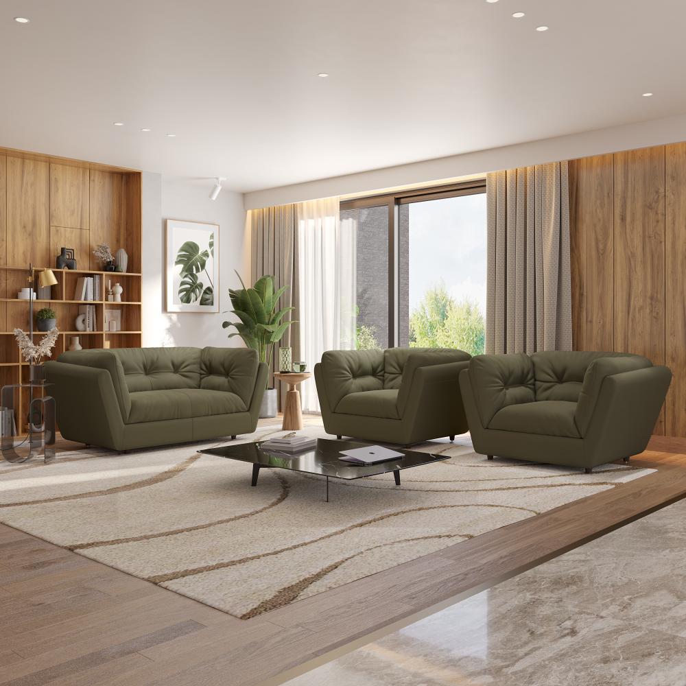 Wakefit Osuna Sofa Set (2+1+1) Seater