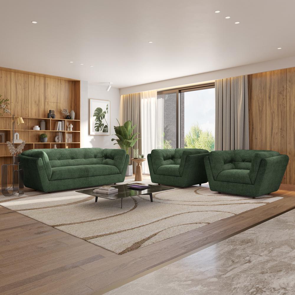 Wakefit Osuna Sofa Set (3+1+1) Seater