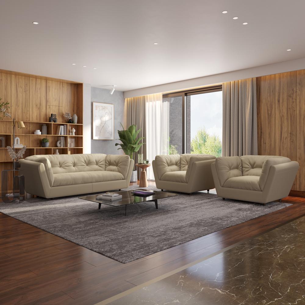 Wakefit Osuna Sofa Set (3+1+1) Seater