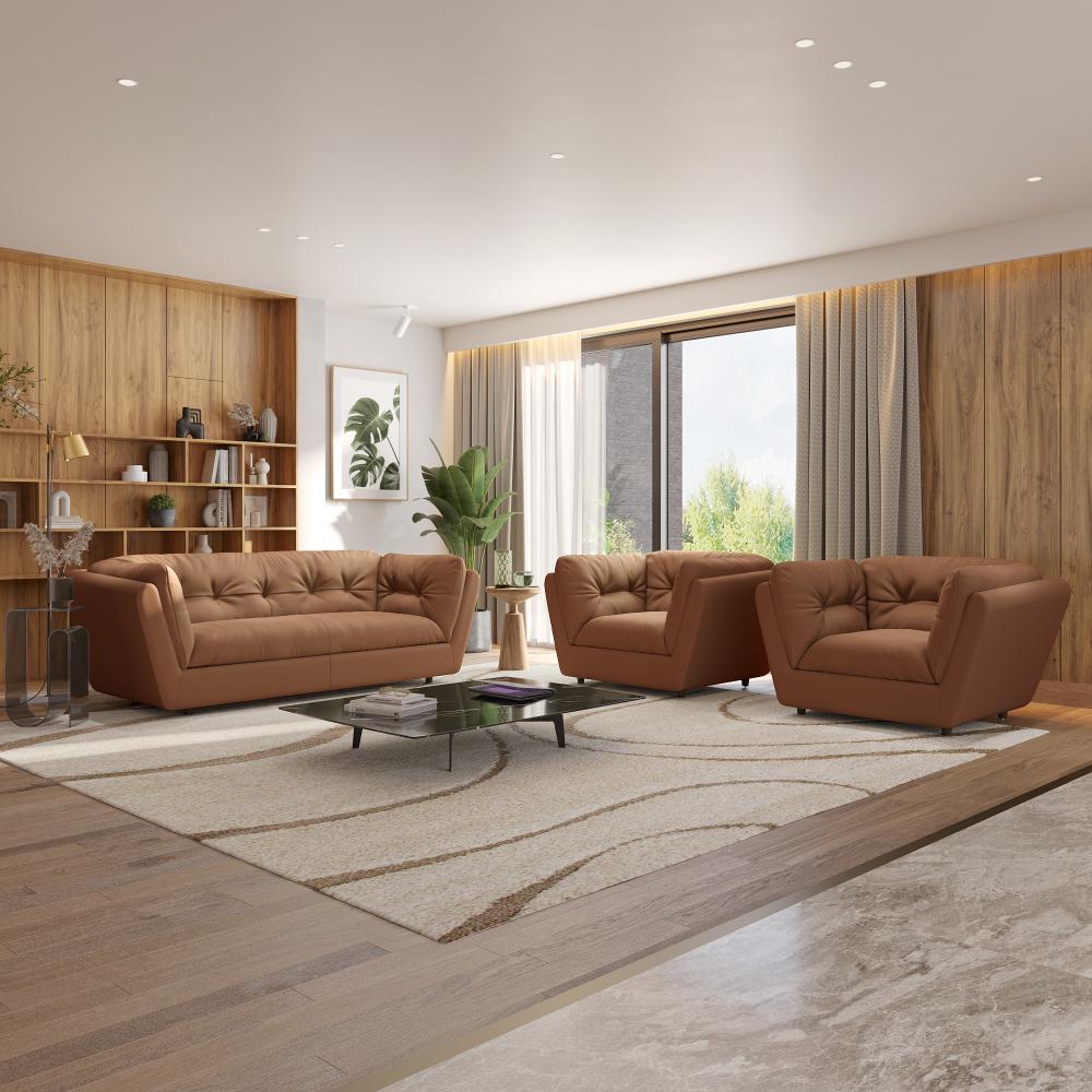 Wakefit Osuna Sofa Set (3+1+1) Seater