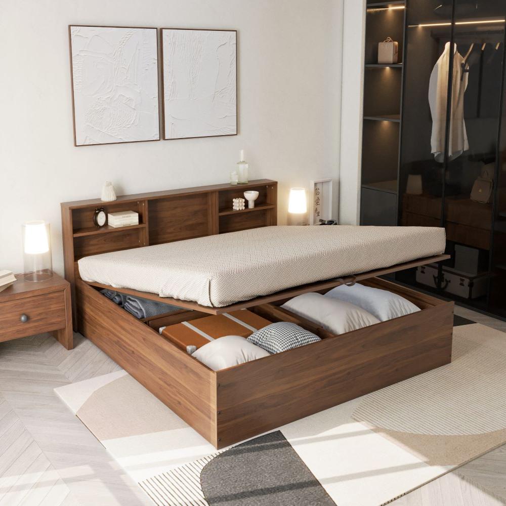 Wakefit Petra King Engineered Wood Bed With Hydraulic Mechanism