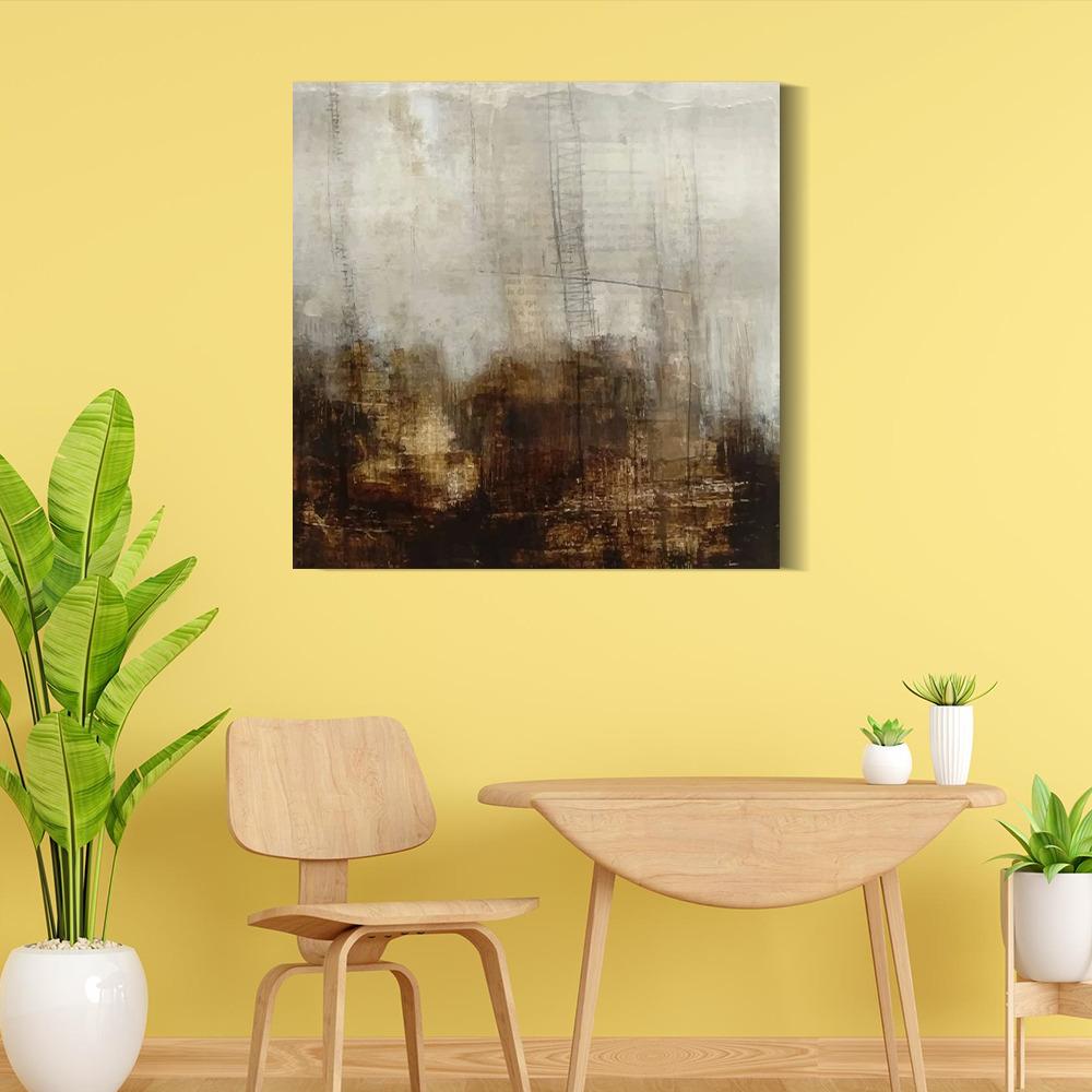 Canvas Wall Painting | 24x24 Inch | Set of 1 | For Living Room, Bedroom & Office Decor | Gifting Option | Lively Abstract Trio