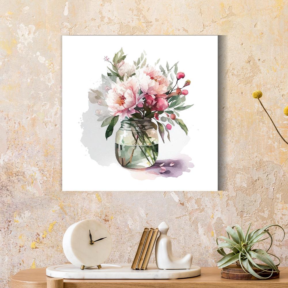 Canvas Wall Painting | 24x24 Inch | Set of 1 | For Living Room, Bedroom & Office Decor | Gifting Option | Vibrant Flora