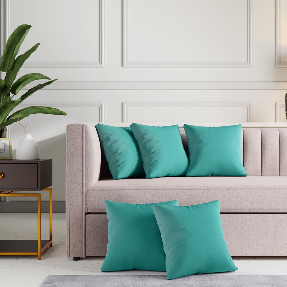Wakefit Premium Cushion Cover 16x16 Linencharm Set of 5