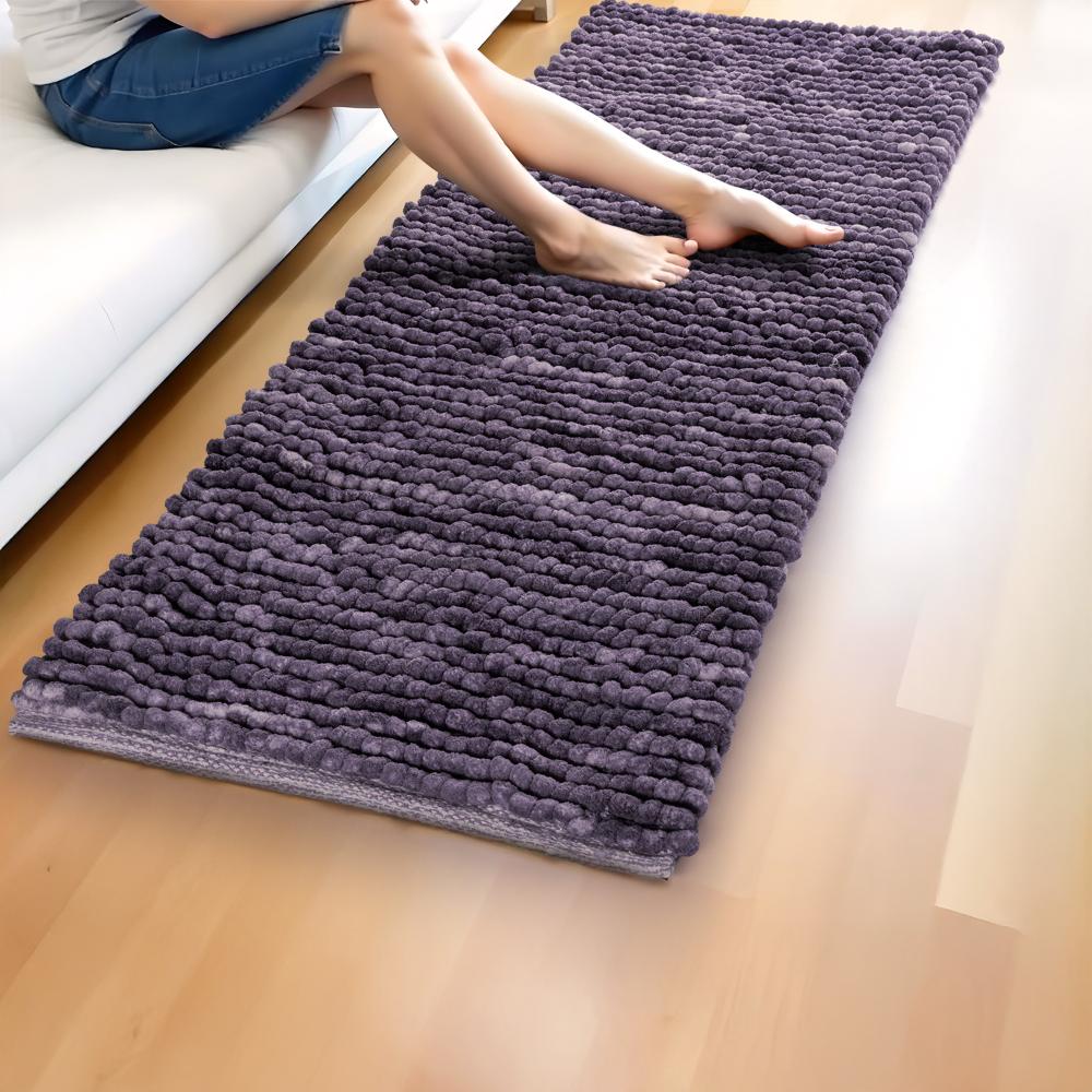 Popcorn Runner | 45x130cm | Soft & comfortable| Machine Washable | Chenille-Shark Grey