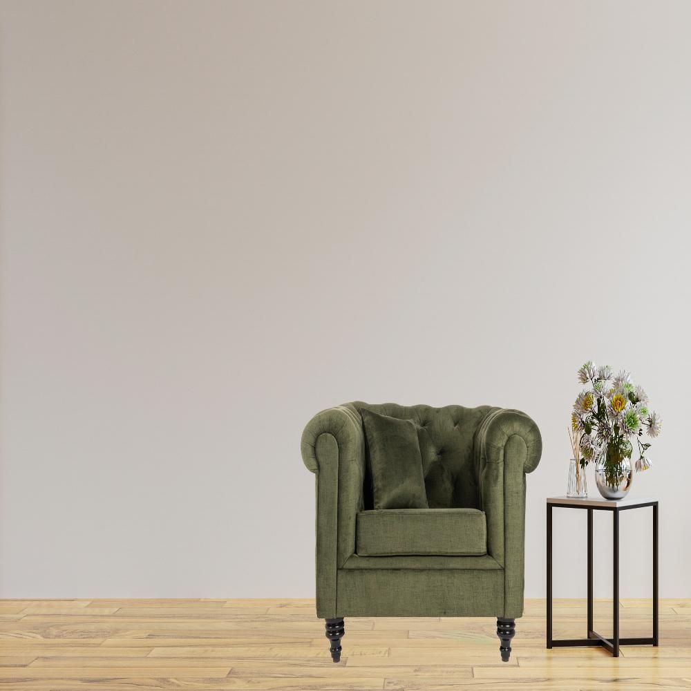 Wakefit Havana Sofa - Single Seater Reflection Green