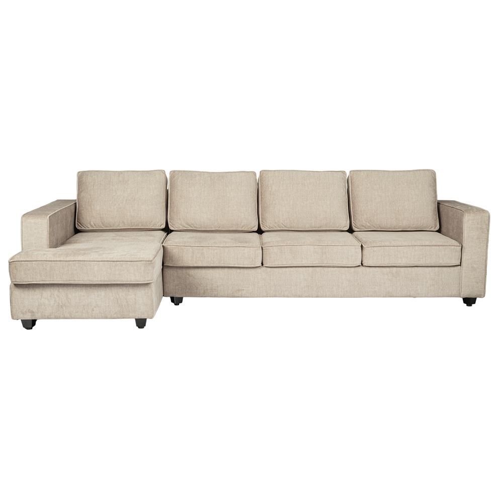 Wakefit Napper Plus L Shape Sofa Set (3 Seater + Left Aligned Chaise)