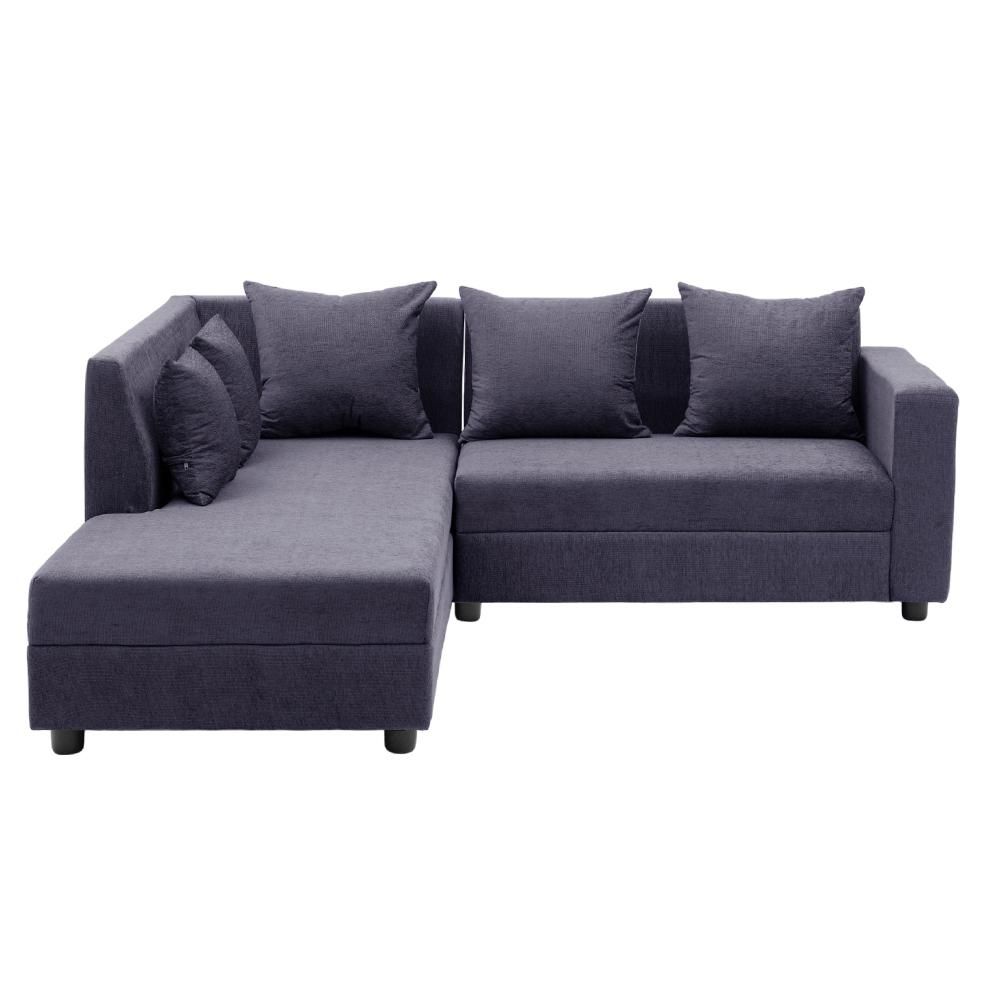 Wakefit Skiver L Shape 5 Seater Sofa Set (2 Seater + Left Aligned Chaise)