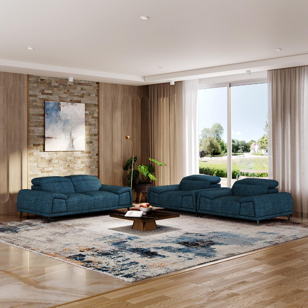Wakefit Suva Sofa Set (2+1+1) Seater