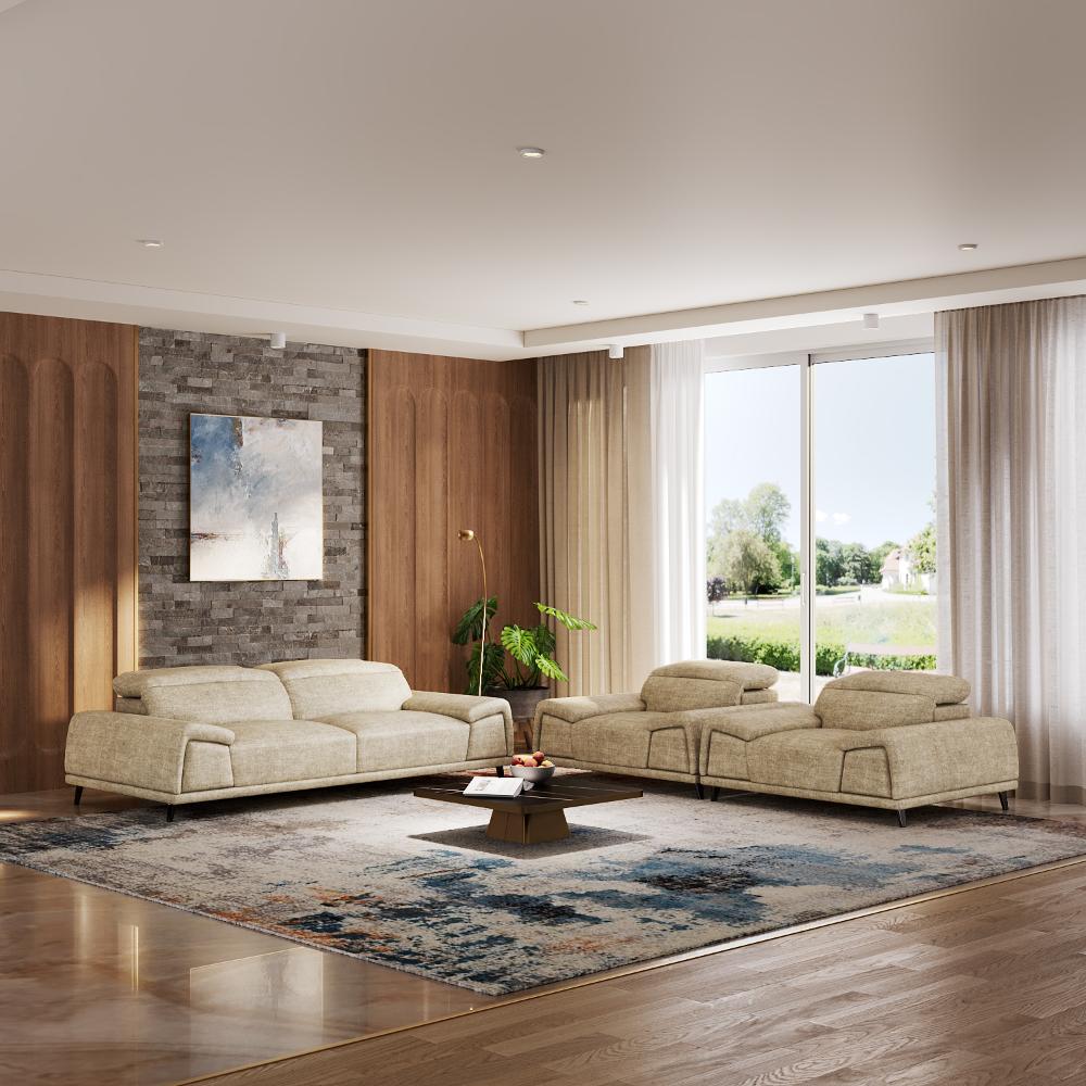 Wakefit Suva Sofa Set (3+1+1) Seater