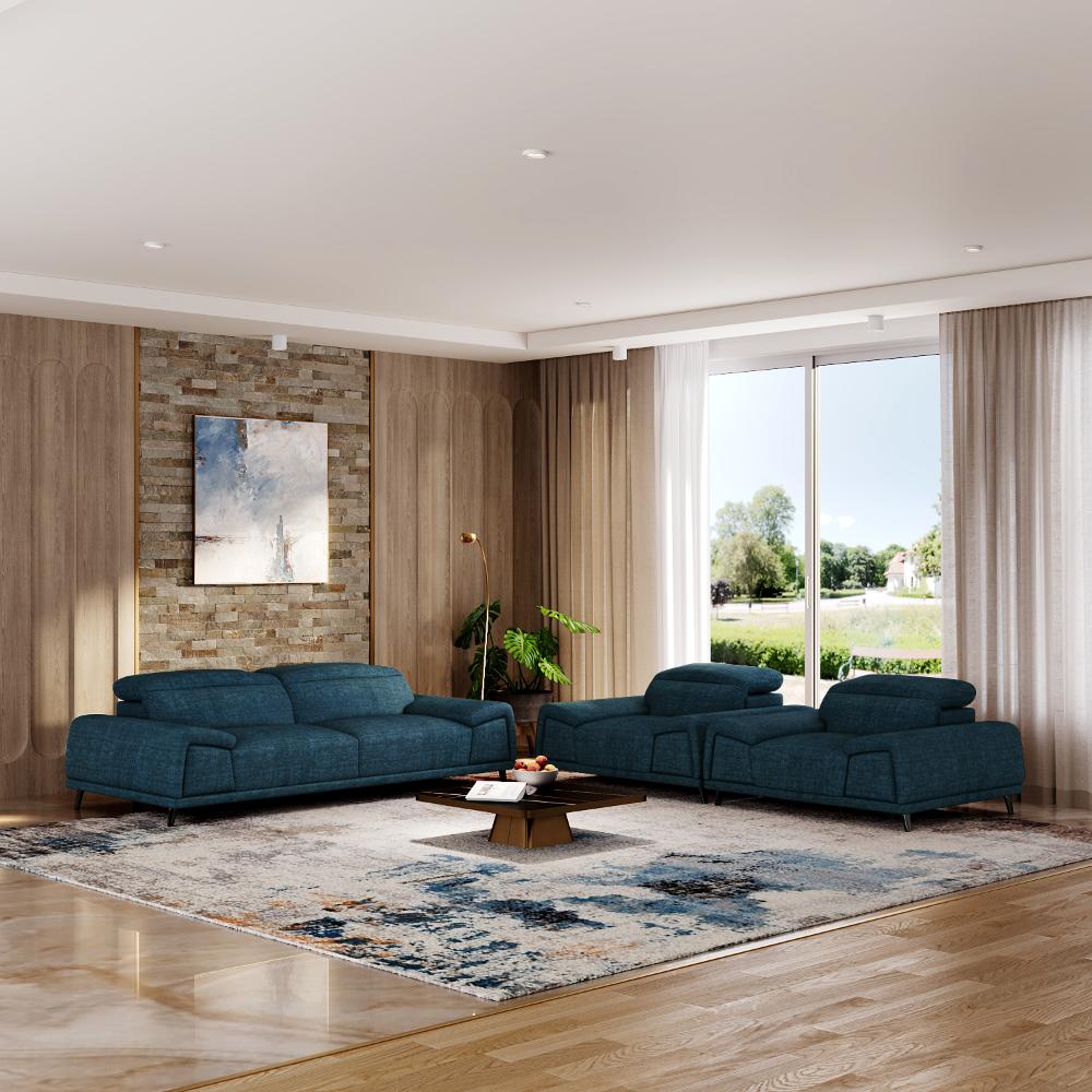 Wakefit Suva Sofa Set (3+1+1) Seater