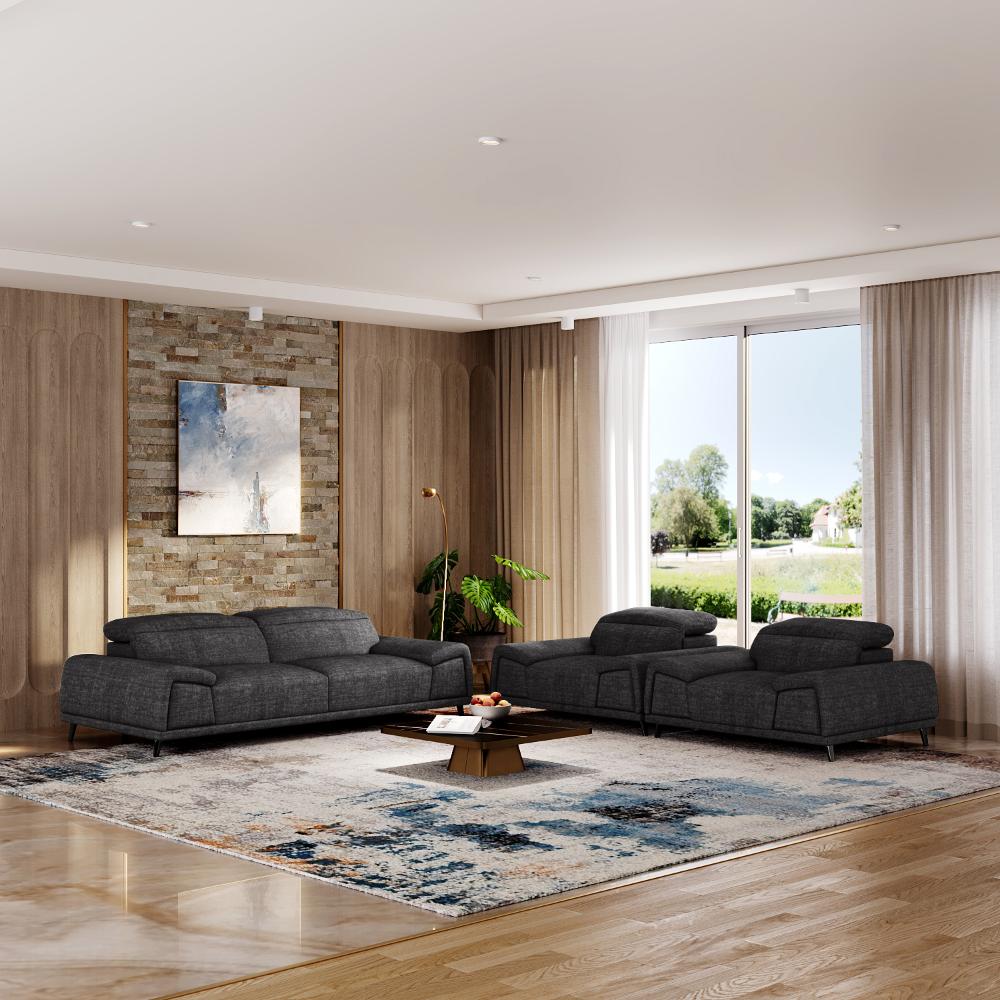 Wakefit Suva Sofa Set (3+1+1) Seater