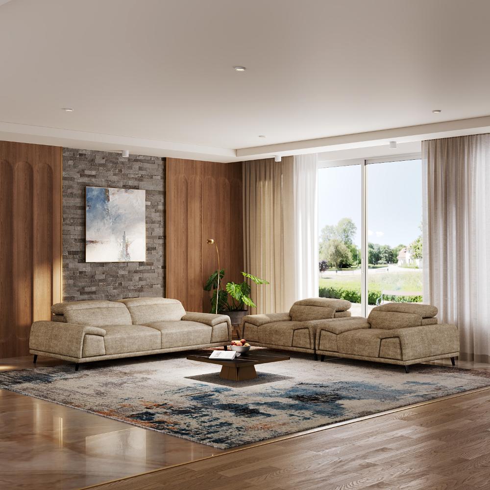 Wakefit Suva Sofa Set (3+1+1) Seater