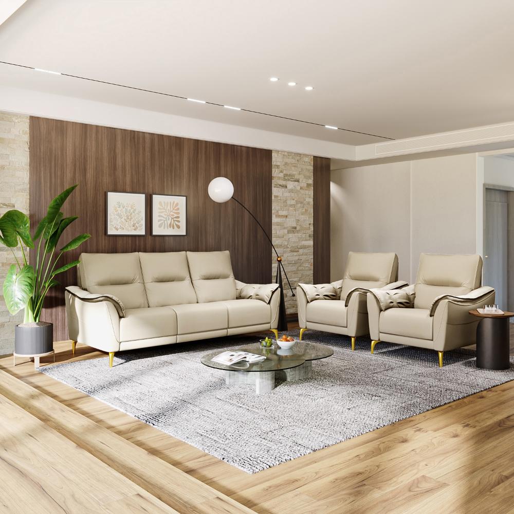 Wakefit Tuvalu without Motion Sofa Set (3+1+1) Seater