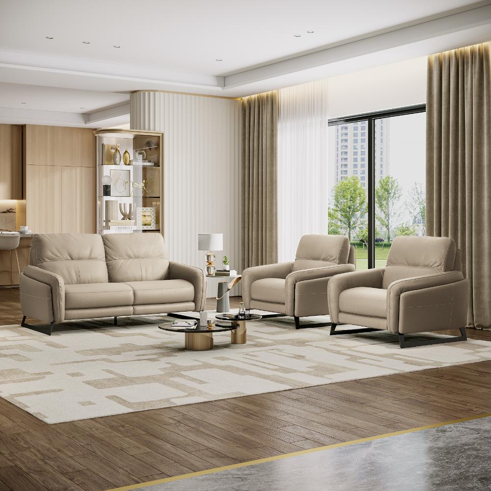 Wakefit Todi Sofa Without Motion Set (2+1+1) Seater