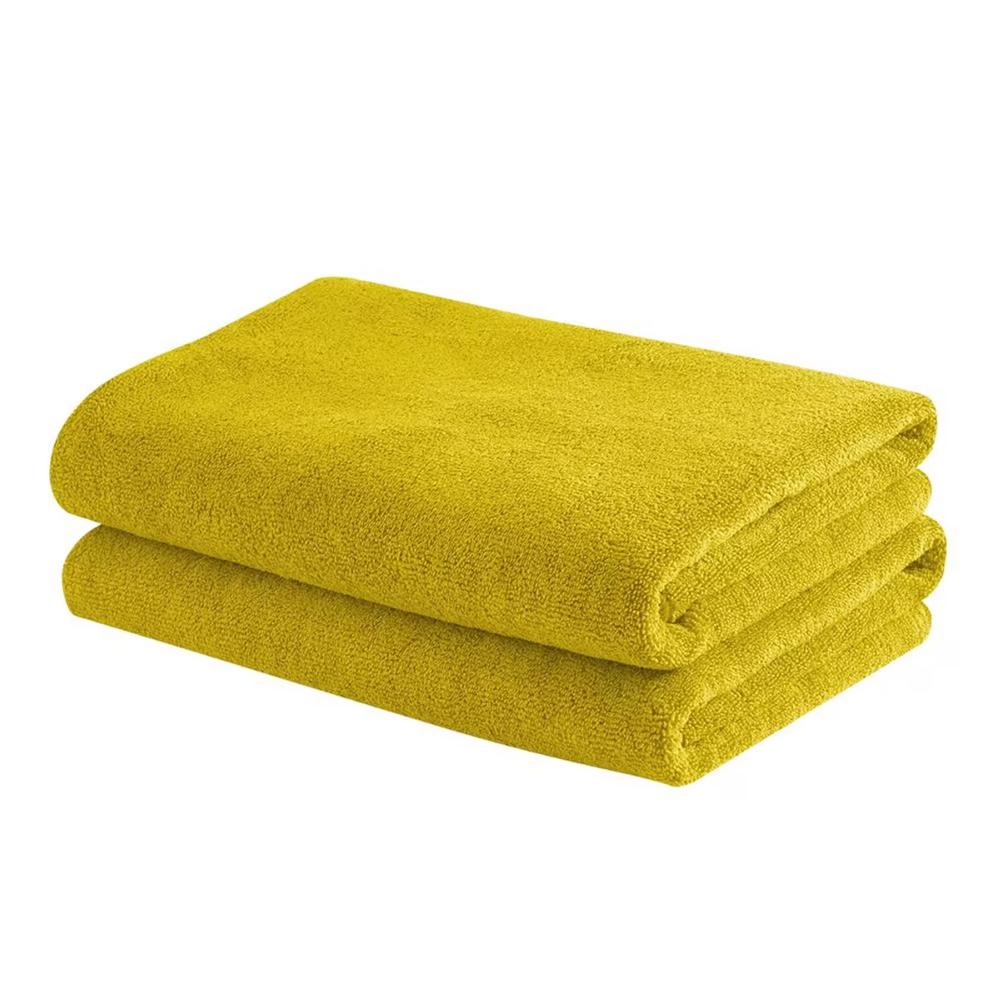 Microfibre Large Bath Towel | Set of 2 | 350 GSM | Highly Absorbent, Quick-Dry & Premium, Super-Soft | 23.6 x 47.7 Inches