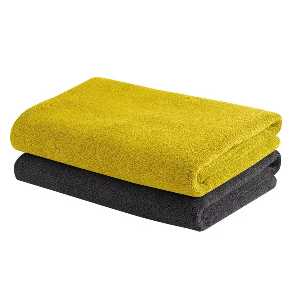 Microfibre Bath Towel | Set of 2 | 350 GSM | Highly Absorbent, Quick-Dry & Ultra-Soft | 23.6 x 47.7 Inches