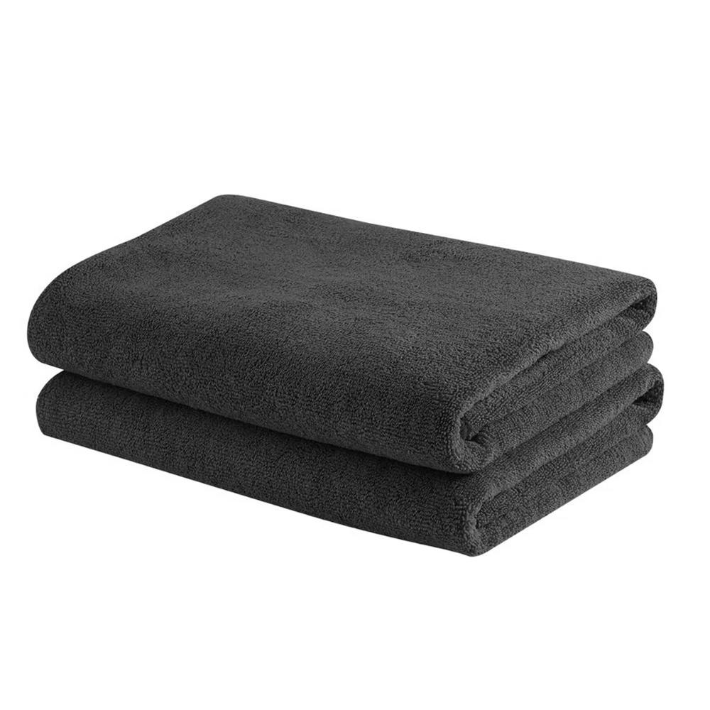 Microfibre Large Bath Towel | Set of 2 | 350 GSM | Highly Absorbent, Quick-Dry & Premium, Super-Soft | 23.6 x 47.7 Inches