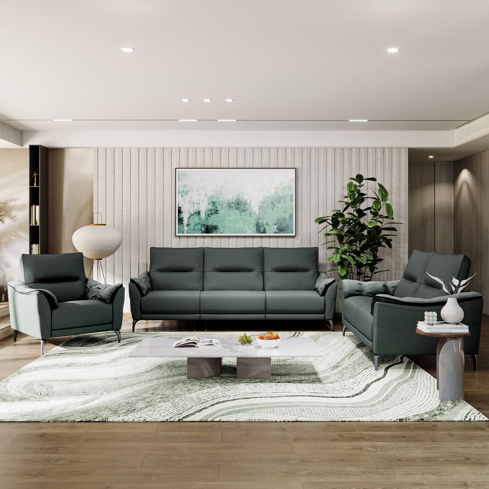 Wakefit Tuvalu Large Without Motion Sofa Set (3+2+1)Seater