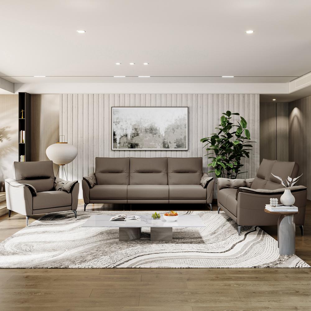 Wakefit Tuvalu Large Without Motion Sofa Set (3+2+1)Seater