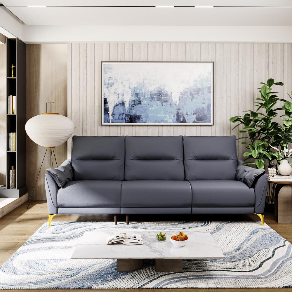Wakefit Tuvalu Large Sofa Without Motion - Three Seater