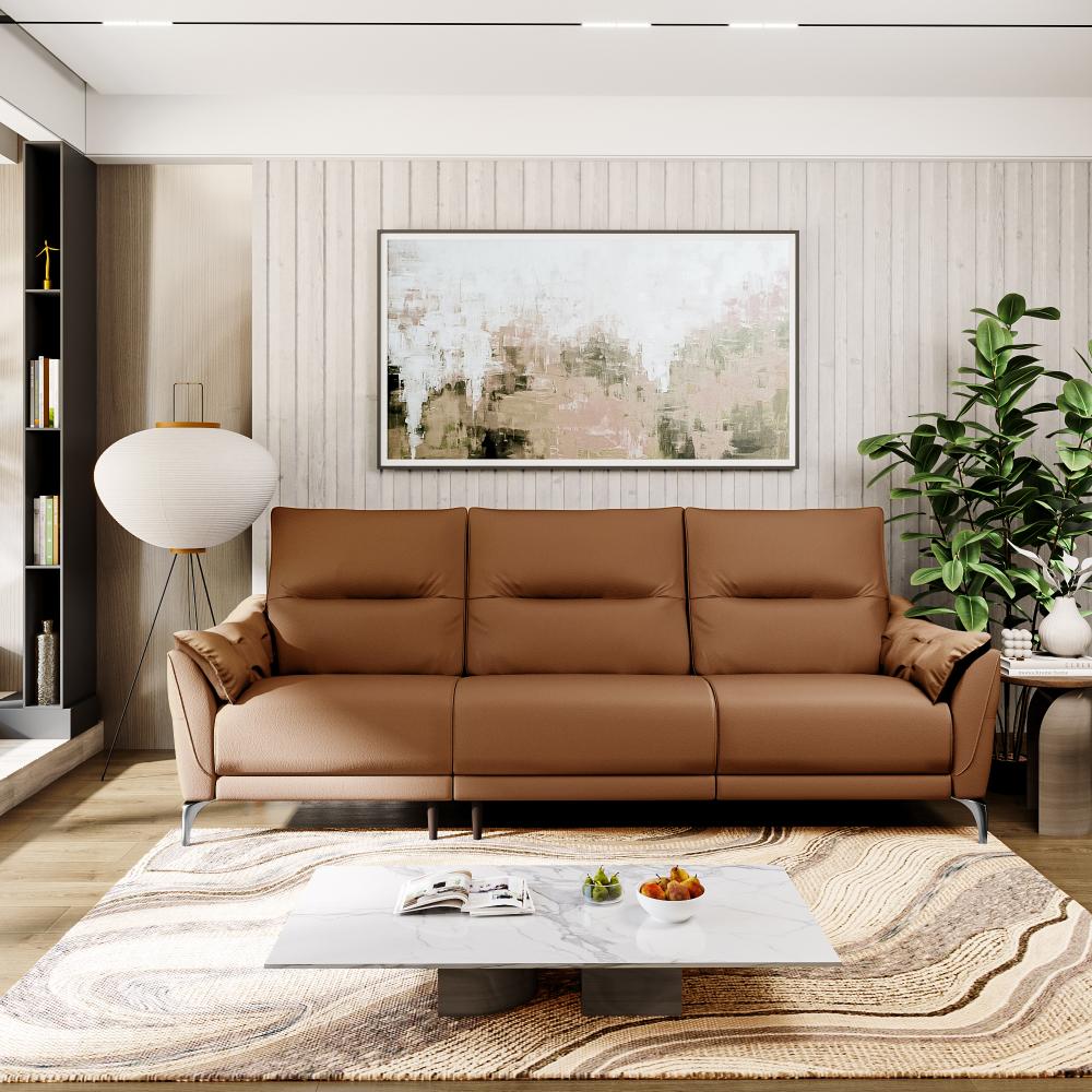Wakefit Tuvalu Large Sofa Without Motion - Three Seater