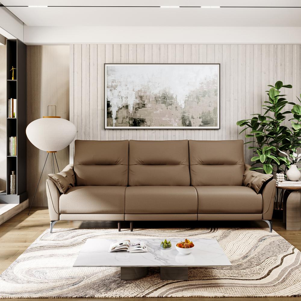 Wakefit Tuvalu Large Sofa Without Motion - Three Seater