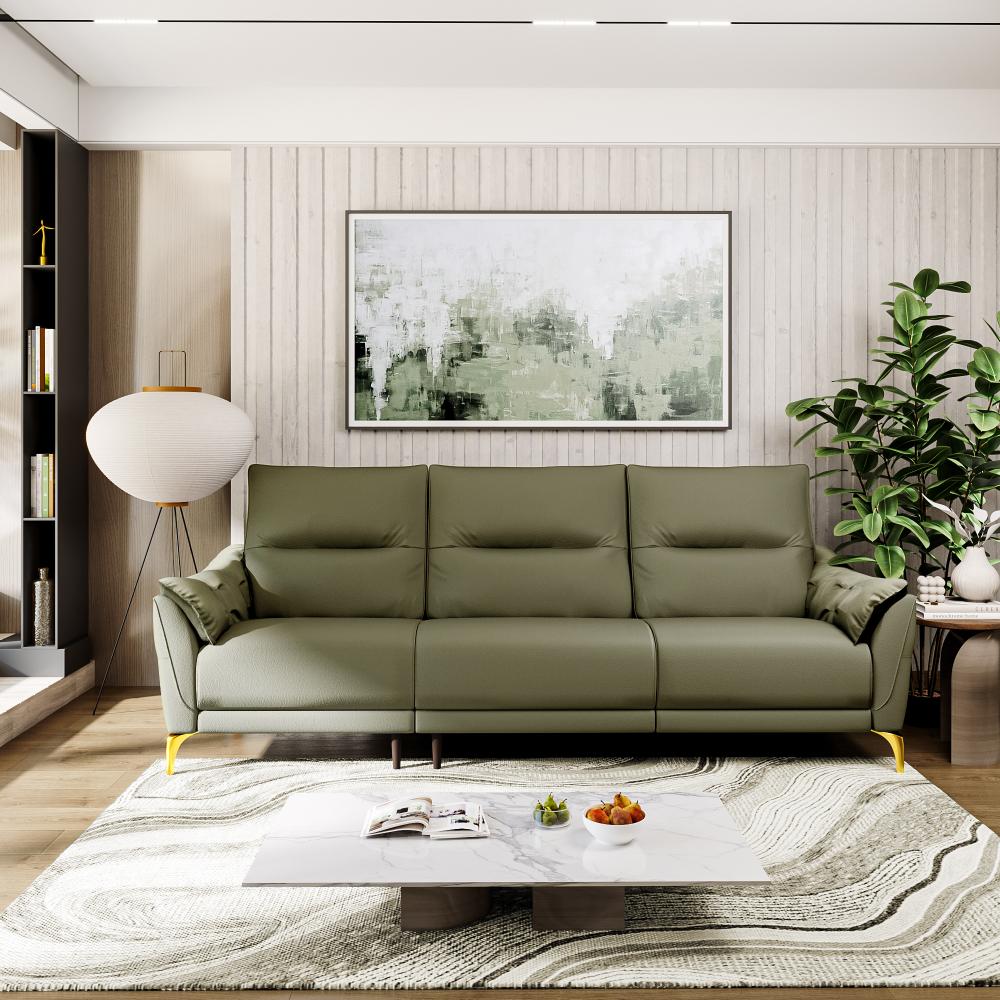 Wakefit Tuvalu Large Sofa Without Motion - Three Seater