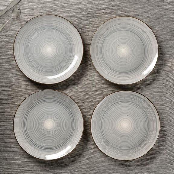 Premium Dinner Plates | Set of 4| 25.4 cm | Eco-Friendly Stoneware Material | Toxin Free | Ideal for Gifting | Microwave & Dishwasher Safe