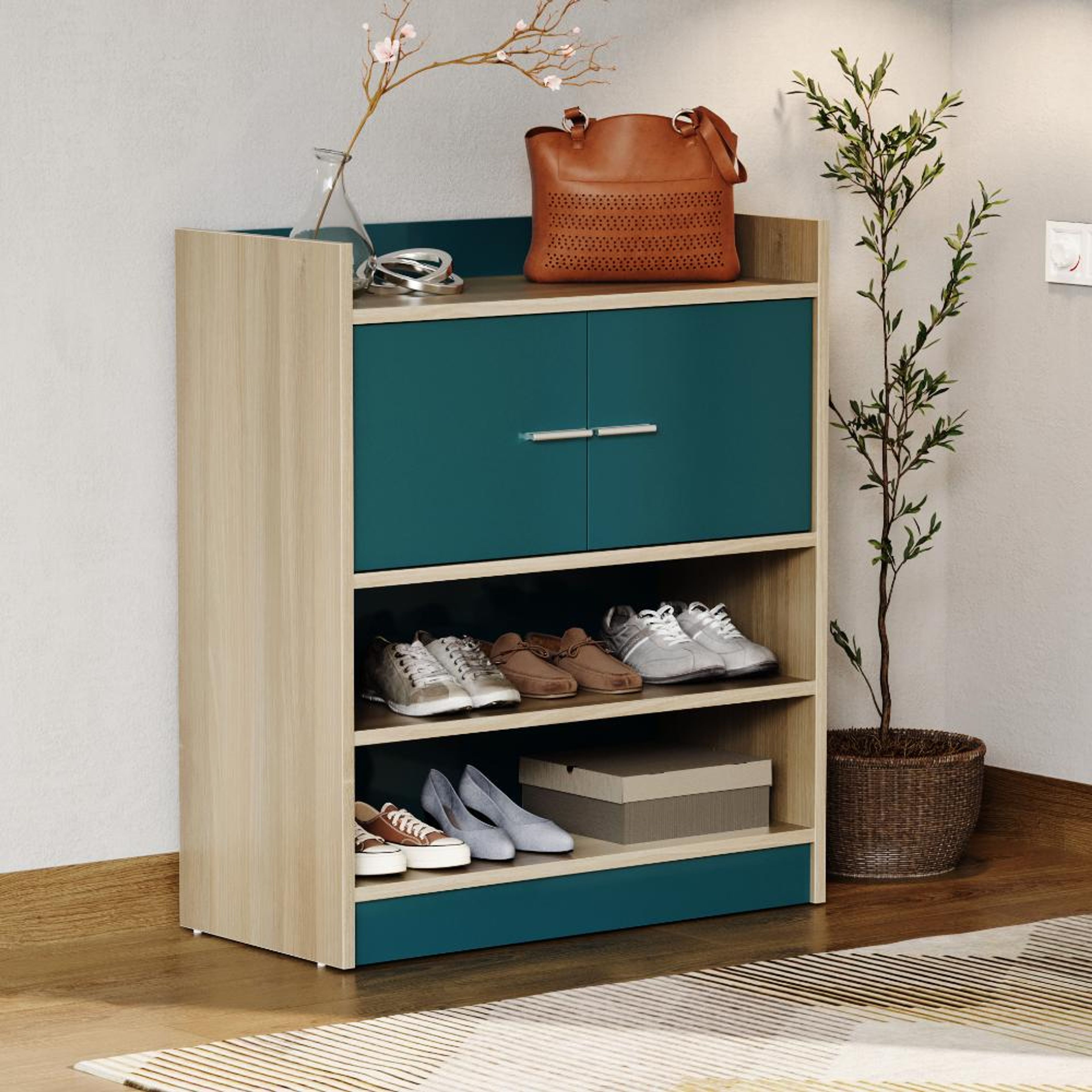 Wakefit Petulo With Shutter Shoe Rack