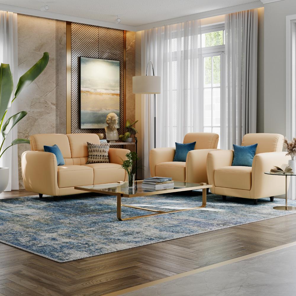 Wakefit Solomon Sofa Set (2+1+1) Seater