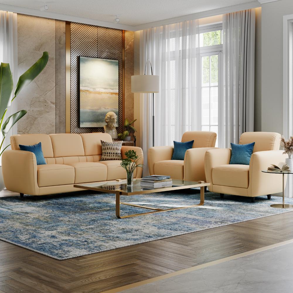 Wakefit Solomon Sofa Set (3+1+1) Seater