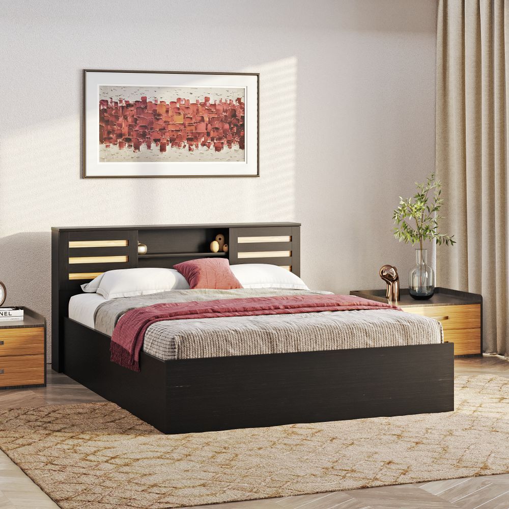Wakefit Caph Queen Storage Engineered Wood Bed