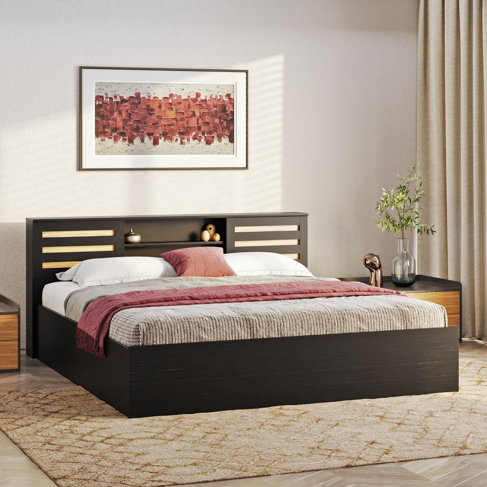 Wakefit Caph King Storage Engineered Wood Bed